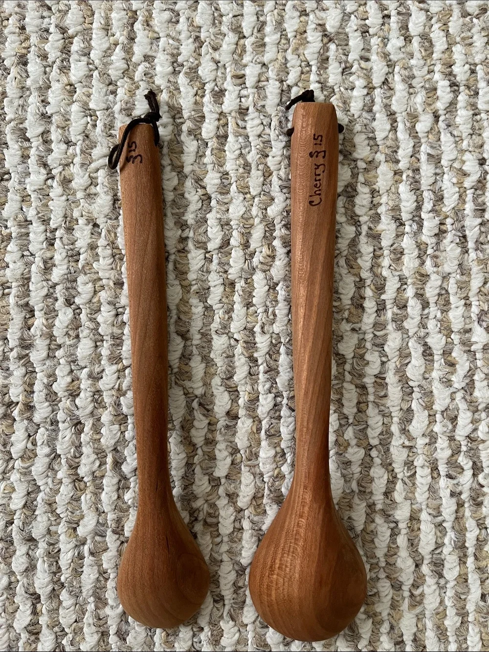 Wooden Measuring Spoon Set - Natural Brown-Cones with all pictured